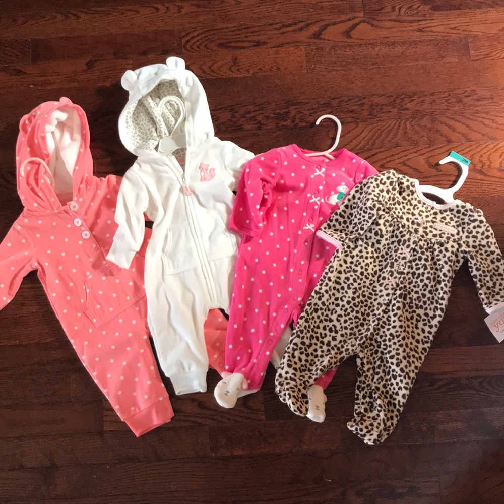 NWT! Carter’s 3 month baby girl fleece bundle!